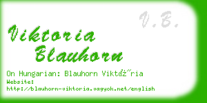 viktoria blauhorn business card